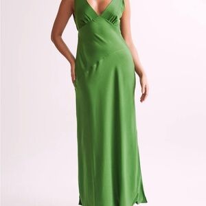 * SOLD* Meshki Nadia Maxi Satin Cowl Back Dress